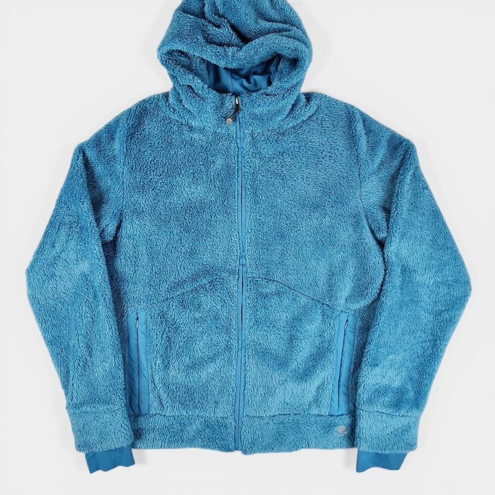 Mountain Hardwear Panzee Hoody Womens XL Polar Blue Monkey Lite Phur Fleece